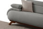 Atelier Del Sofa Bonjo Walnut - Grey, Sofá de 3 plazas